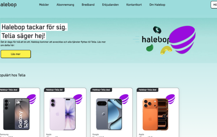 Halebop avvecklas